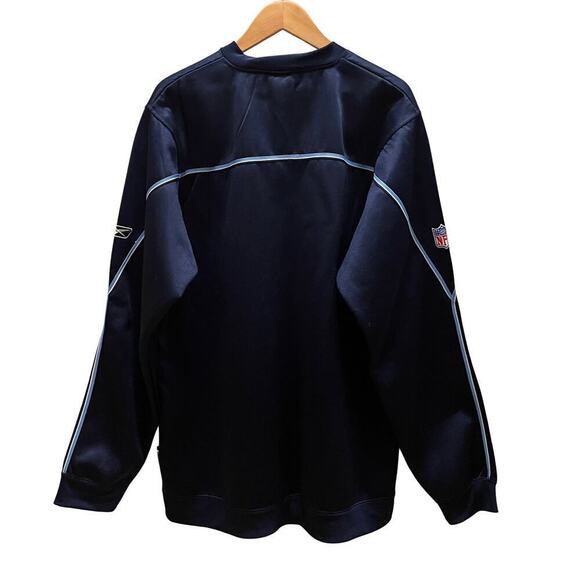 2004 Vintage Reebok Titans Sweatshirt L | NFL On Field Navy Pullover Y2K NWT - Picture 8 of 10